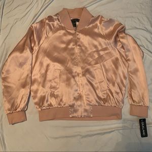 Silkland pink bomber jacket silk